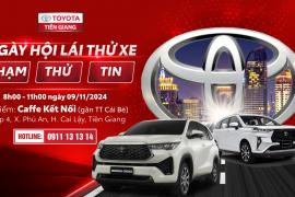 TOYOTA TIỀN GIANG CÓ HẸN “LÁI THỬ XE” TẠI THỊ TRẤN CÁI BÈ